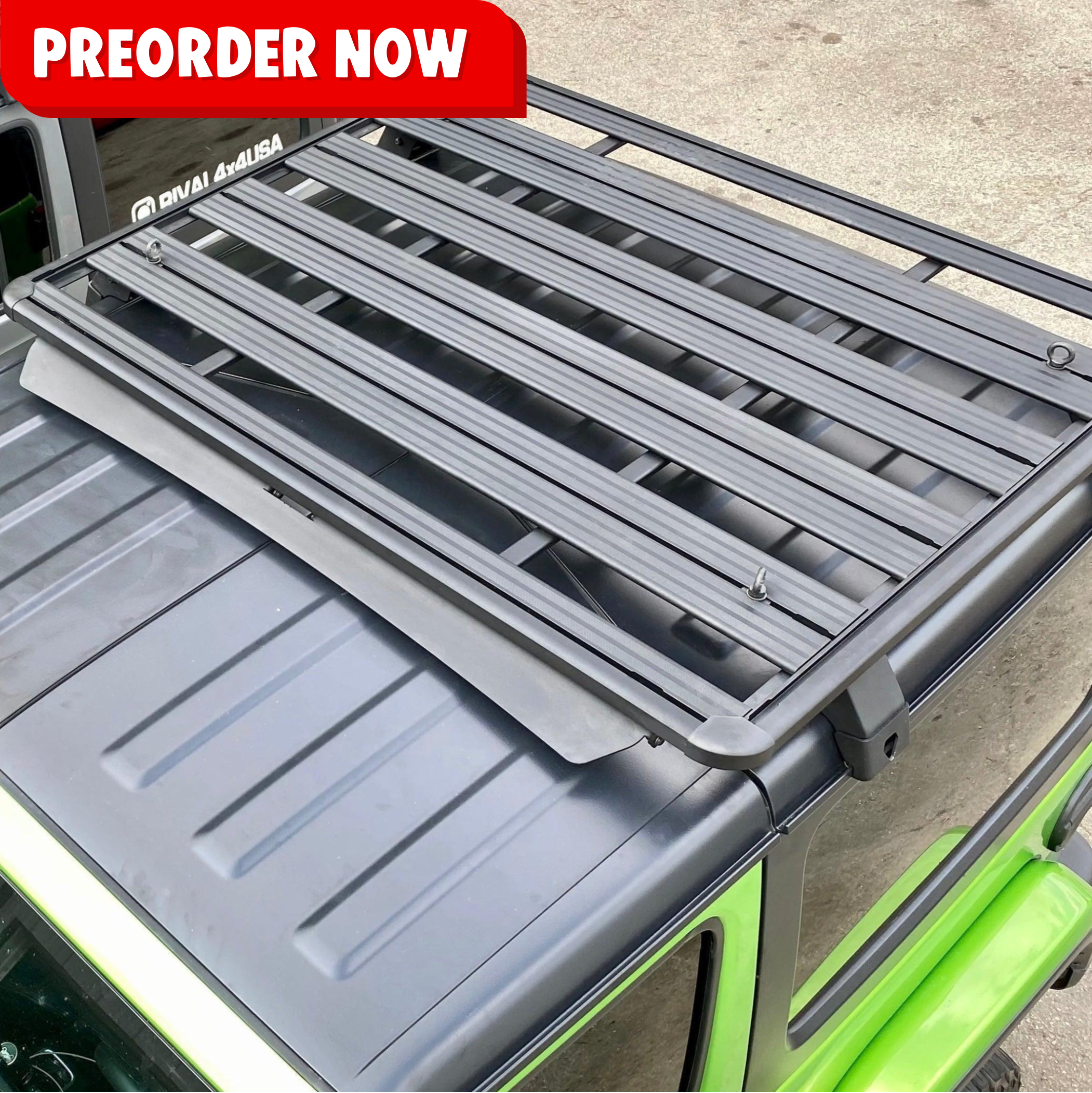 RIVAL Aluminum No-Drill Roof Rack 2018-2025 Jeep Wrangler JL