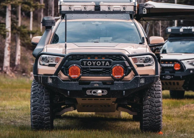 Backwoods Adventure Mods Toyota Tacoma 2016on Front Bumper with Bull Bar