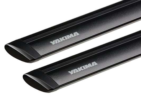 JetStream (Pair) Aluminum T-Slot Aerodynamic Roof Rack Crossbars BLACK