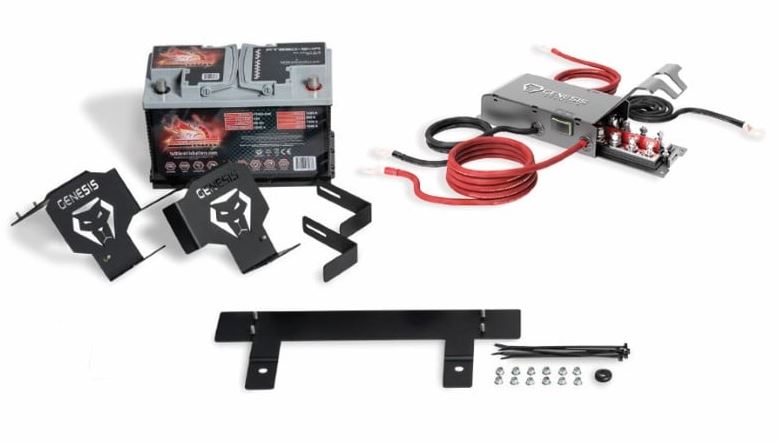 2020+ Diesel & 392 Wrangler Dual Battery Kit - Under Hood