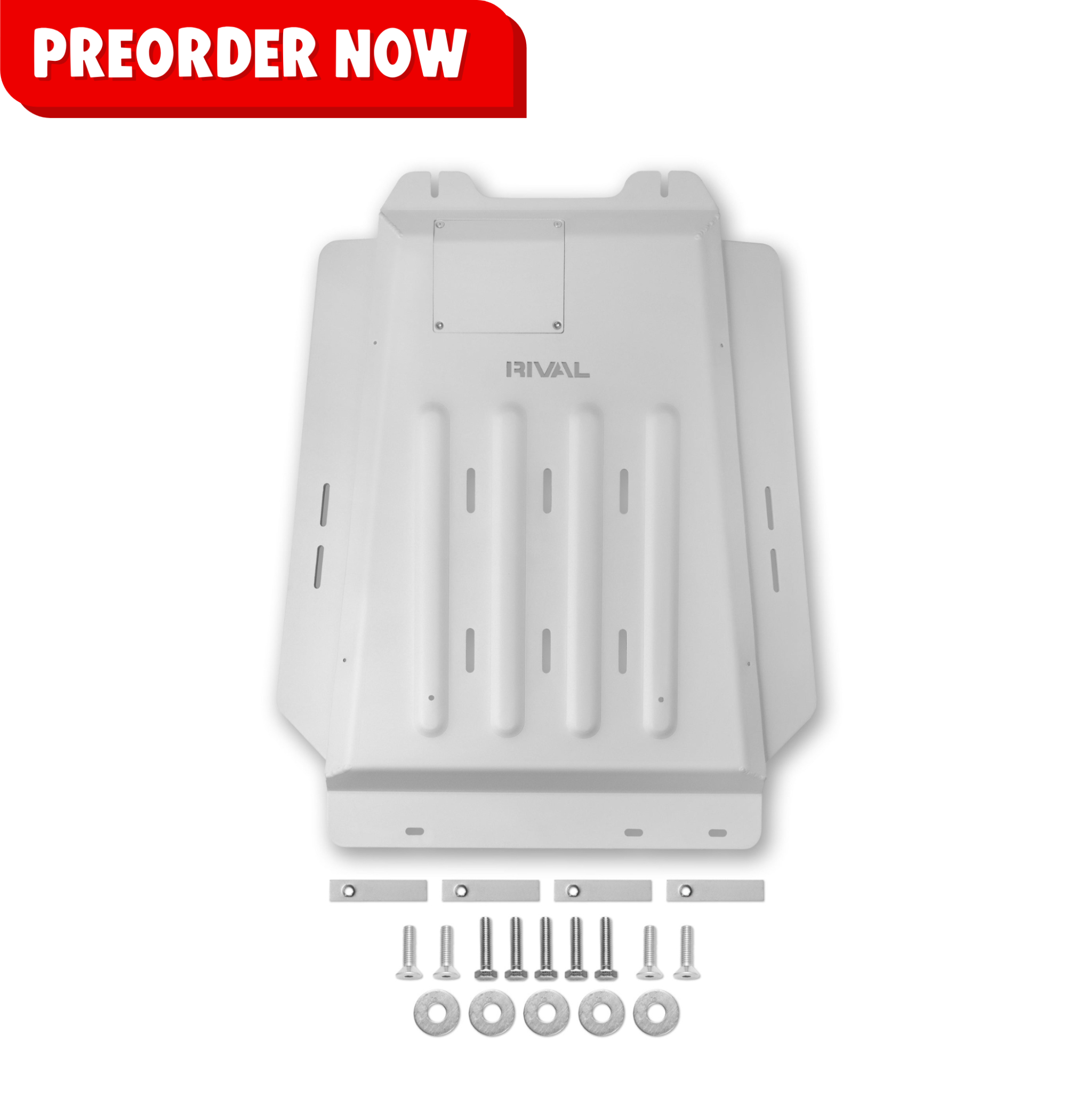 RIVAL Aluminum Transmission Catalytic Converter Skid Plate 2015-2025 Ford F-150 PowerBoost Only