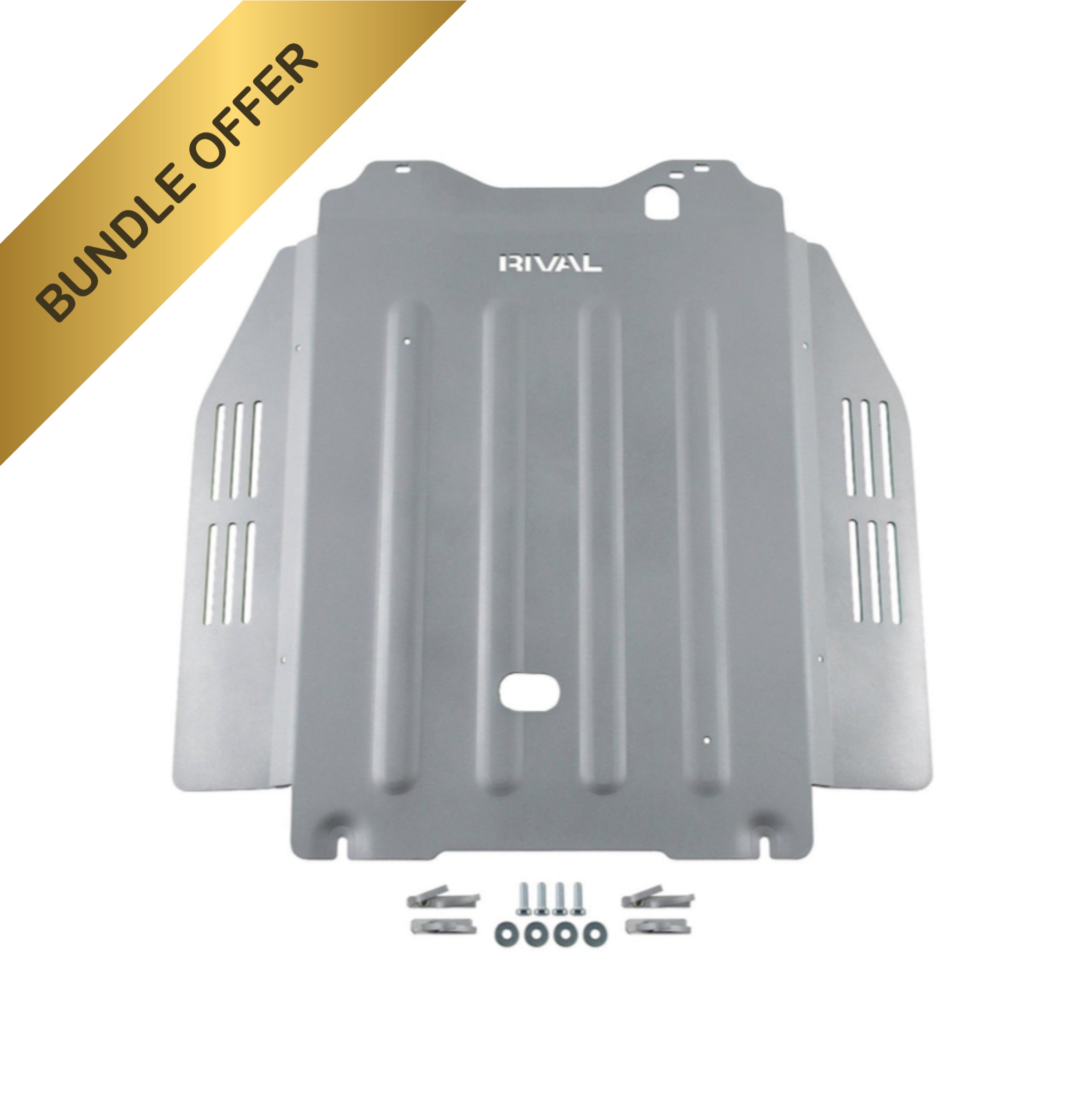 RIVAL Aluminum Transmission Catalytic Converter Skid Plate 2021-2025 Toyota Tundra HYBRID | 2022-2025 Toyota Sequoia