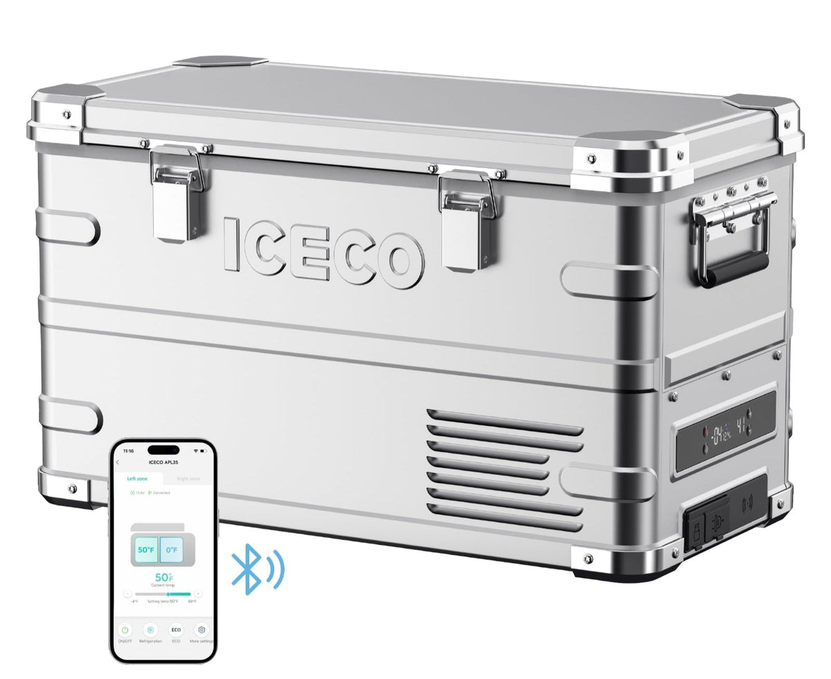 APL35 Dual Zone Aluminum Silver Freezer | ICECO | 35L