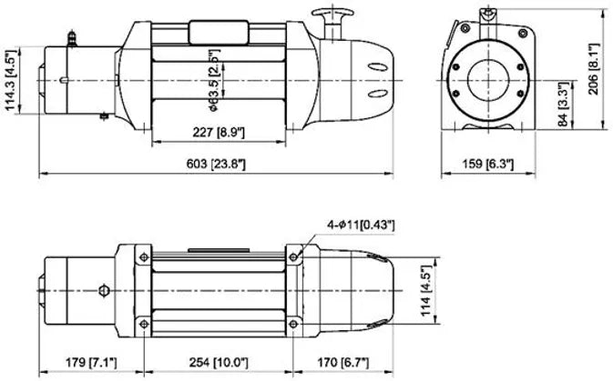 COME-UP Electric Winch SEAL GEN2 9.5rs, 12V