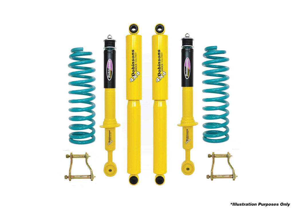 Dobinsons 2" Suspension Kit for Nissan Navara D40 2005 on with Extended Rear Shackles - DSSKIT140ERS - DSSKIT140ERS