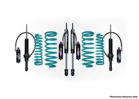 Dobinsons 4x4 MRR 3-Way Adjustable Lift Kit for Mitsubishi Pajero V7 2000 on - DSSKITMRA40 - DSSKITMRA40