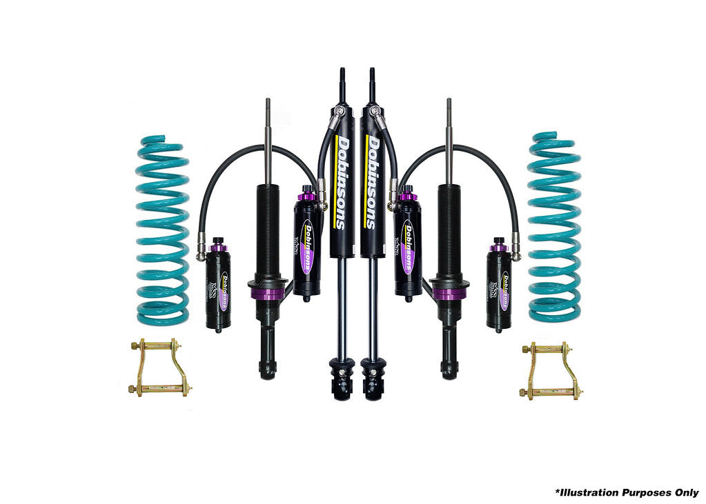 Dobinsons 1.5-3" MRR 3-Way Adjustable Suspension Kit for Ford Ranger 4x4 PX / T7 MK3 MID 06/2018 ON with Extended Rear Shackles  (NON USA) - DSSKITMRA3211ERS - DSSKITMRA3211ERS