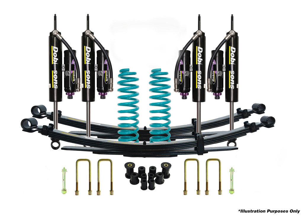 Dobinsons 4x4 0"-2" MRR 3-Way Adjustable Suspension Kit for Landcruiser 78 Series - FZJ78, HZJ78 (09/1999 to 04/2007), FZJ78, HZJ78, VDJ78 V8 Diesel (04/2007 on) - DSSKITMRA00212 - DSSKITMRA00212