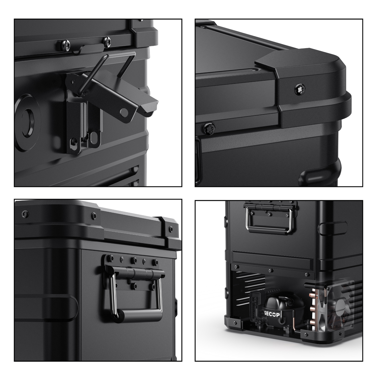 APL35 Dual Zone Aluminum Black Freezer | ICECO | 35L
