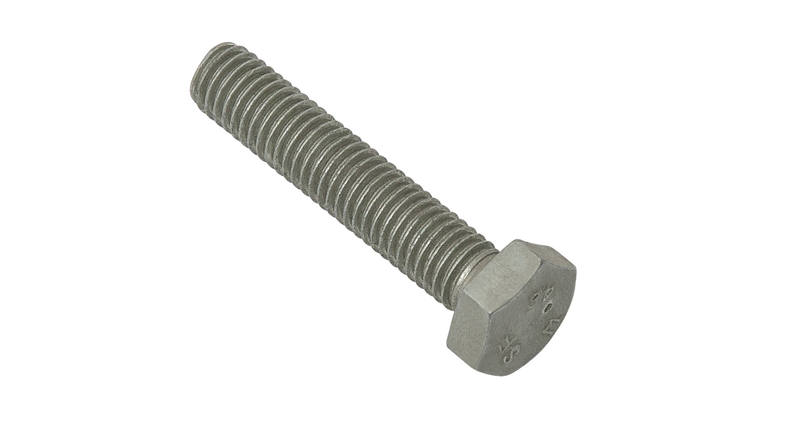 M8 X 40mm Hex Set Screw (Galvanised) (2 Pack)