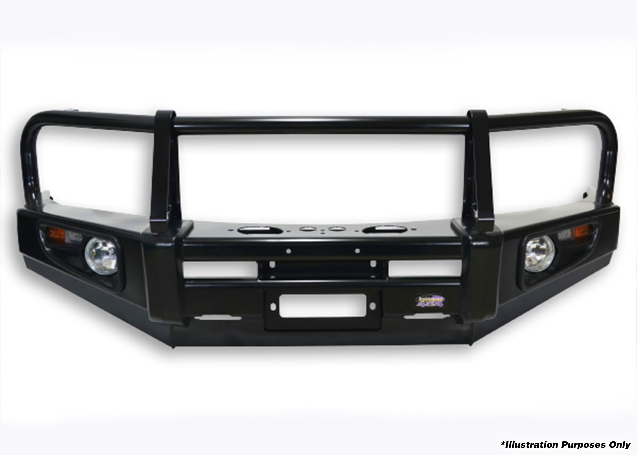 DOBINSONS BULL BAR BLACK DELUXE FOR TOYOTA LAND CRUISER 200 SERIES 2016+ - BU59-3714