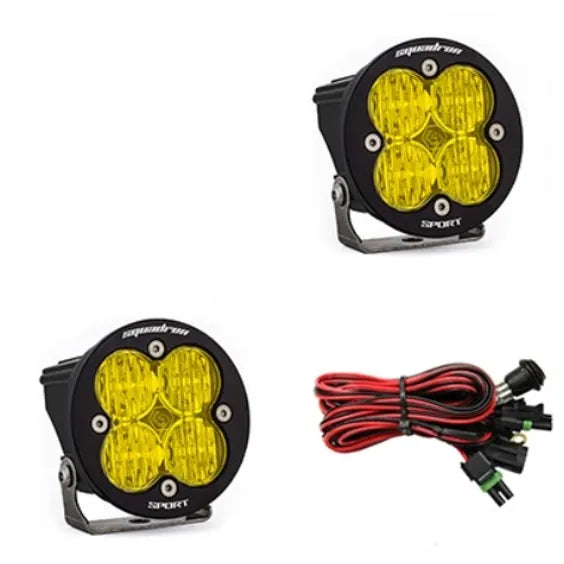 Baja Designs Squadron-R Sport Black LED Auxiliary Light Pod Pair