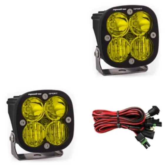 Baja Designs Squadron Sport Black LED Auxiliary Light Pod Pair