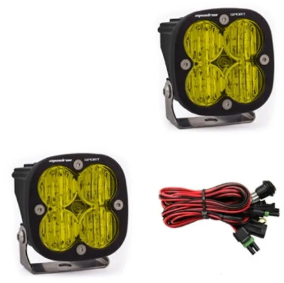 Baja Designs Squadron Sport Black LED Auxiliary Light Pod Pair