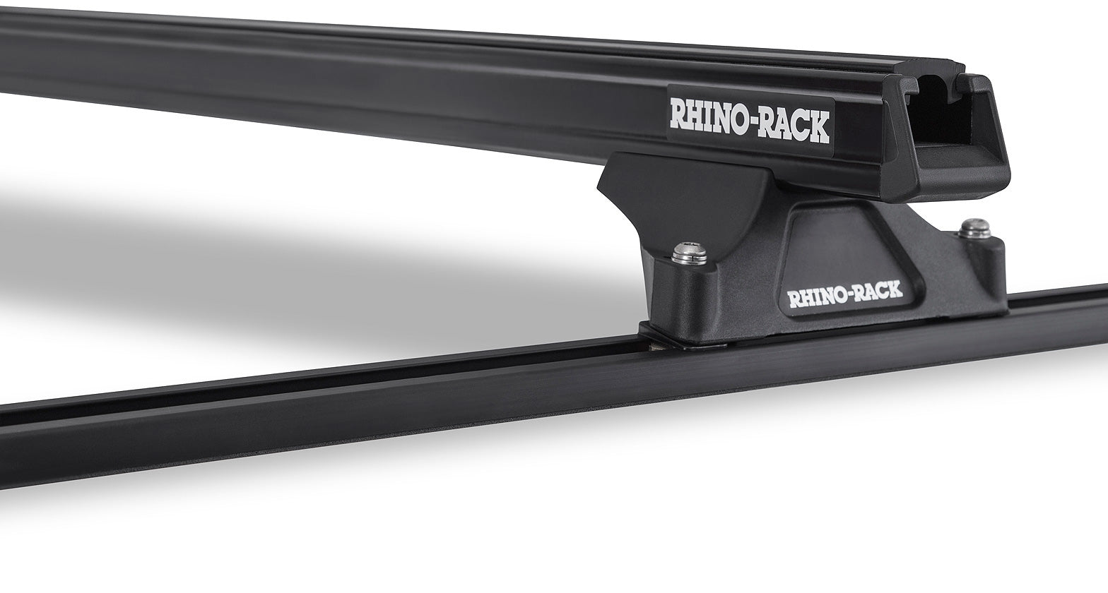 Heavy Duty RLTP Trackmount Black 3 Bar Roof Rack