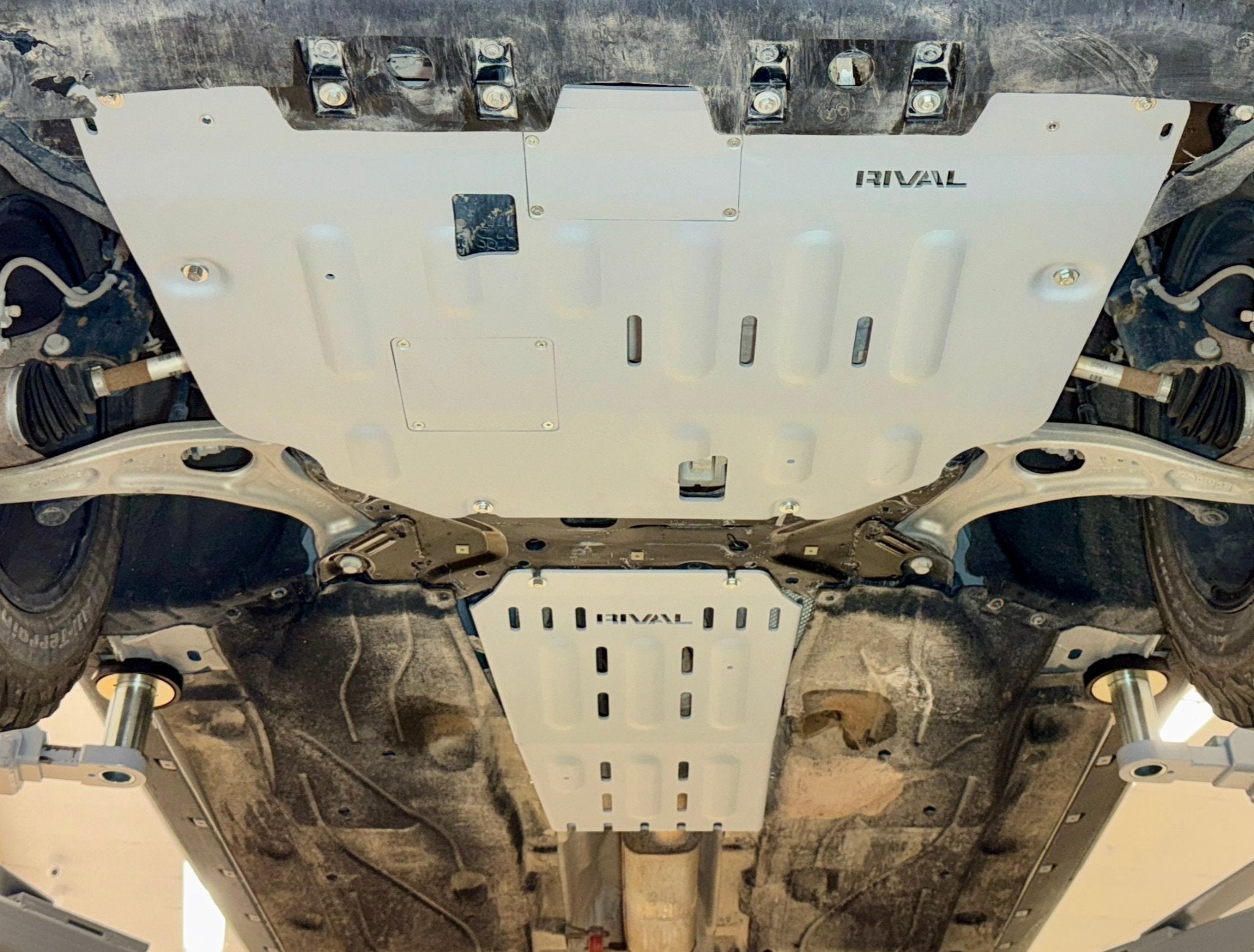 RIVAL Aluminum Engine Skid Plate 2025 Ford Maverick Tremor | 2022-2025 Ford Bronco Sport with polymer oil pan