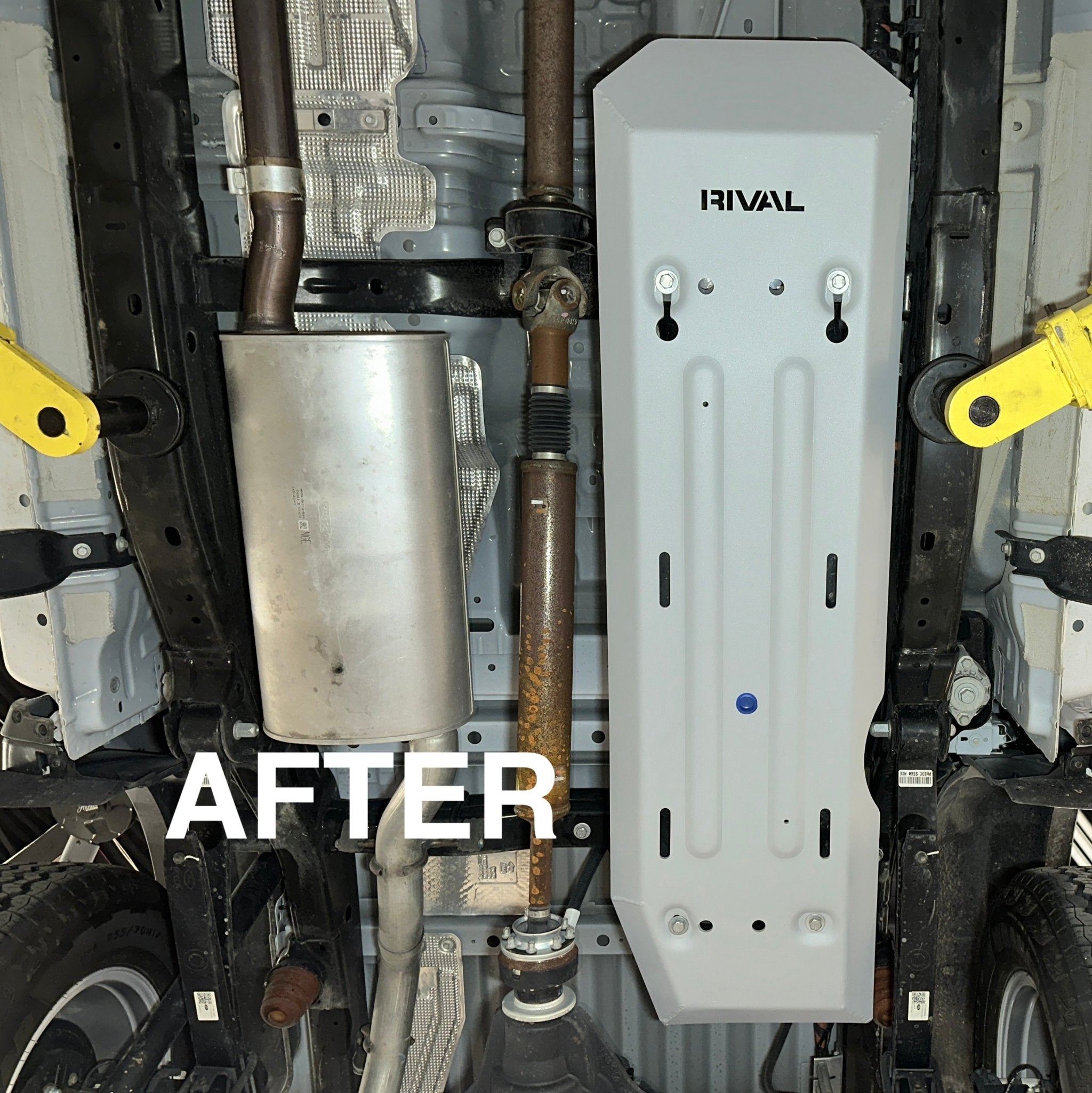 RIVAL Aluminum Gas Tank Skid Plate 2024-2025 Ford Ranger including FX4