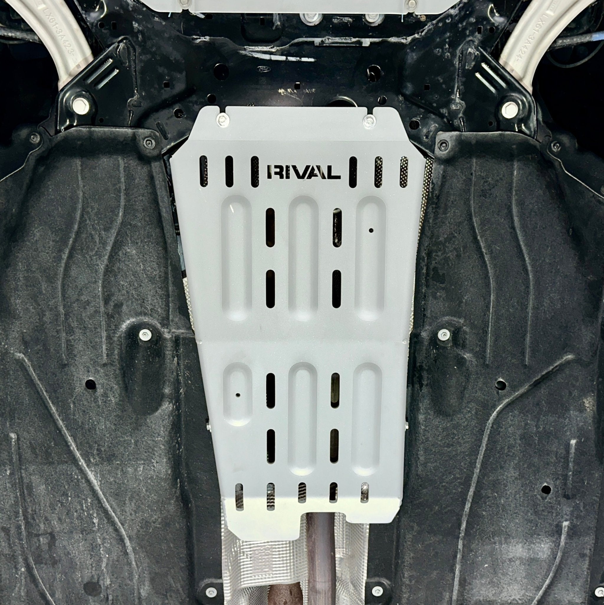 RIVAL Aluminum Catalytic Converter Skid Plate 2022-2025 Ford Maverick EcoBoost | 2020-2025 Ford Bronco Sport