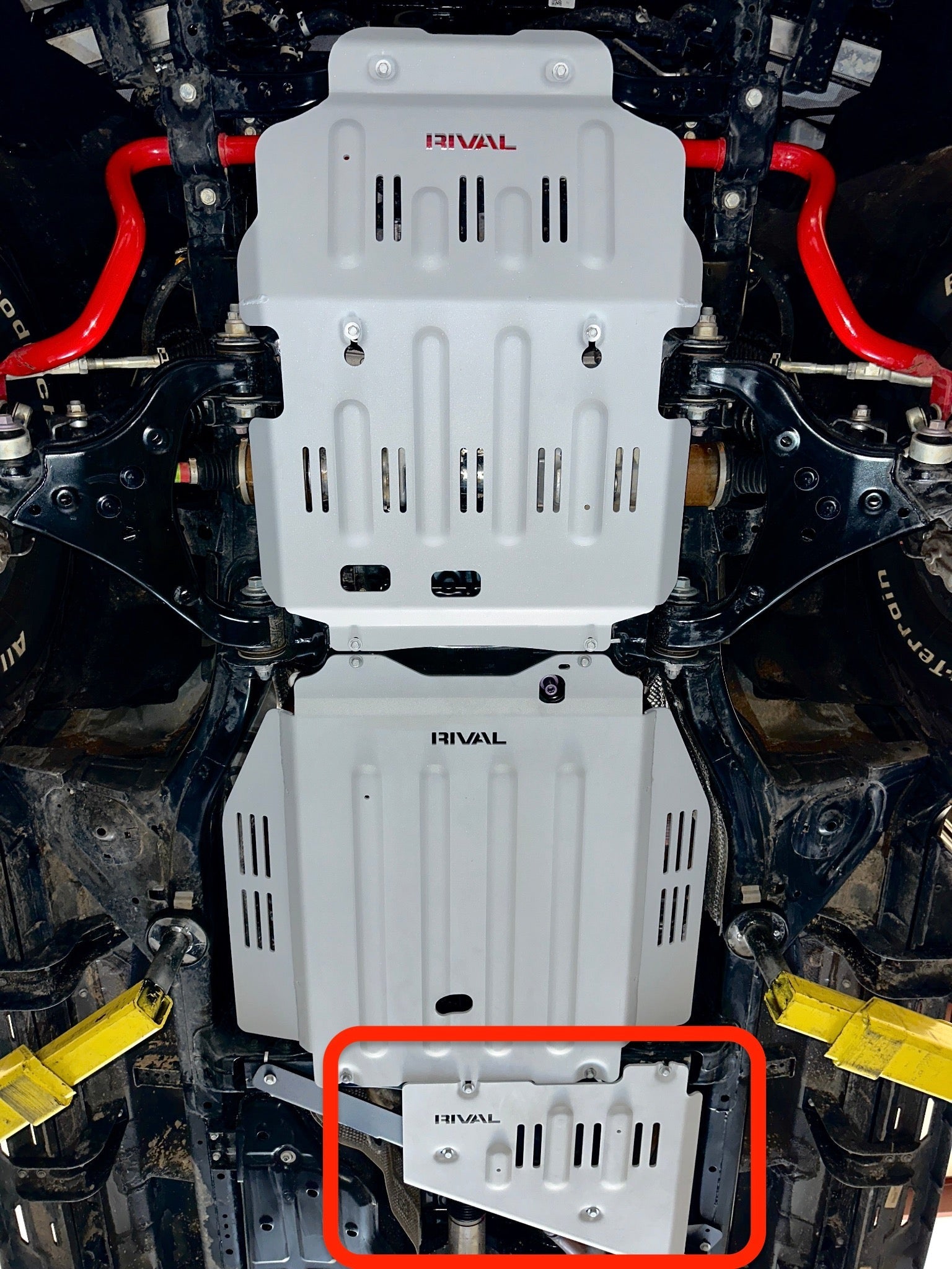 RIVAL Aluminum Transfer Case Skid Plate 2021-2025 Toyota Tundra | 2022-2025 Toyota Sequoia