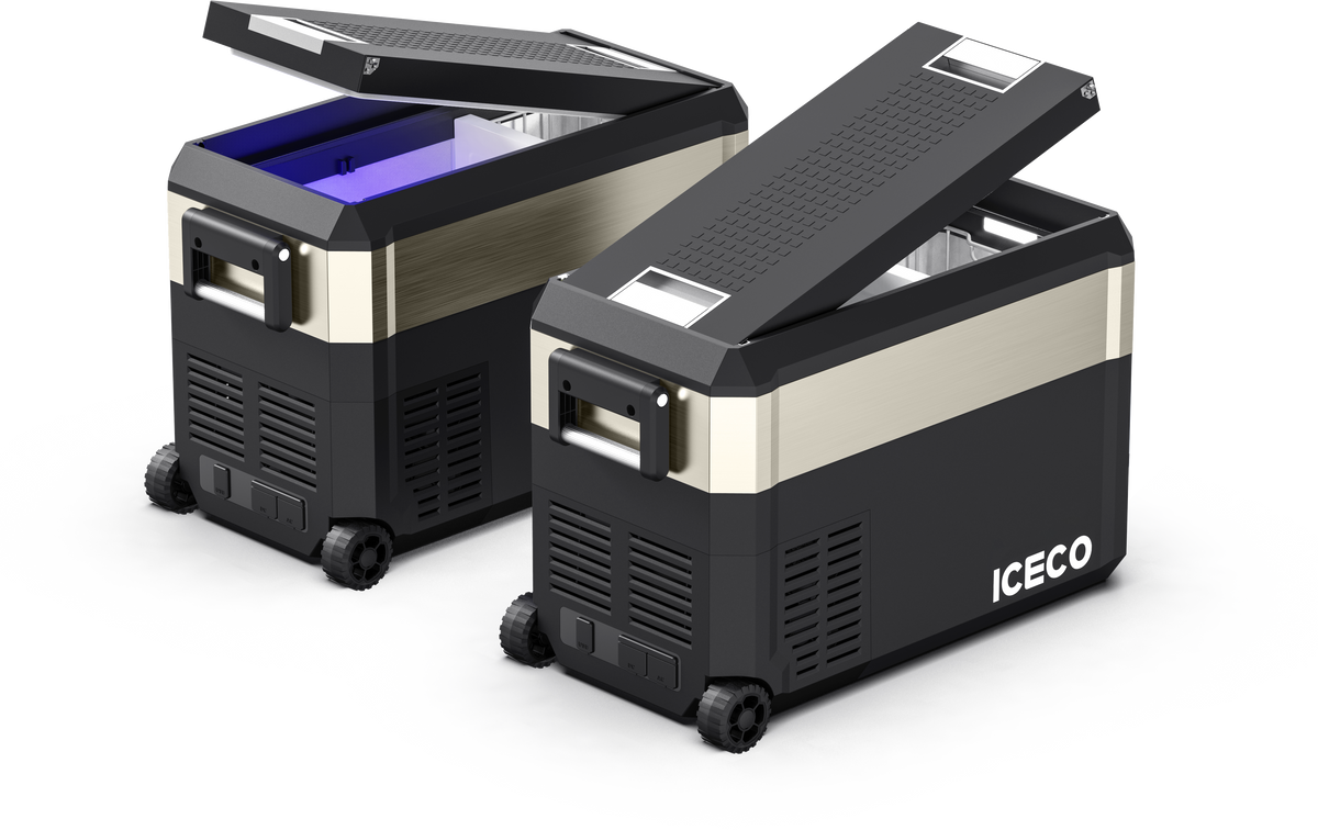 JP40 Pro Dual Zone Wheeled Portable Freezer With Cover | ICECO | 40l