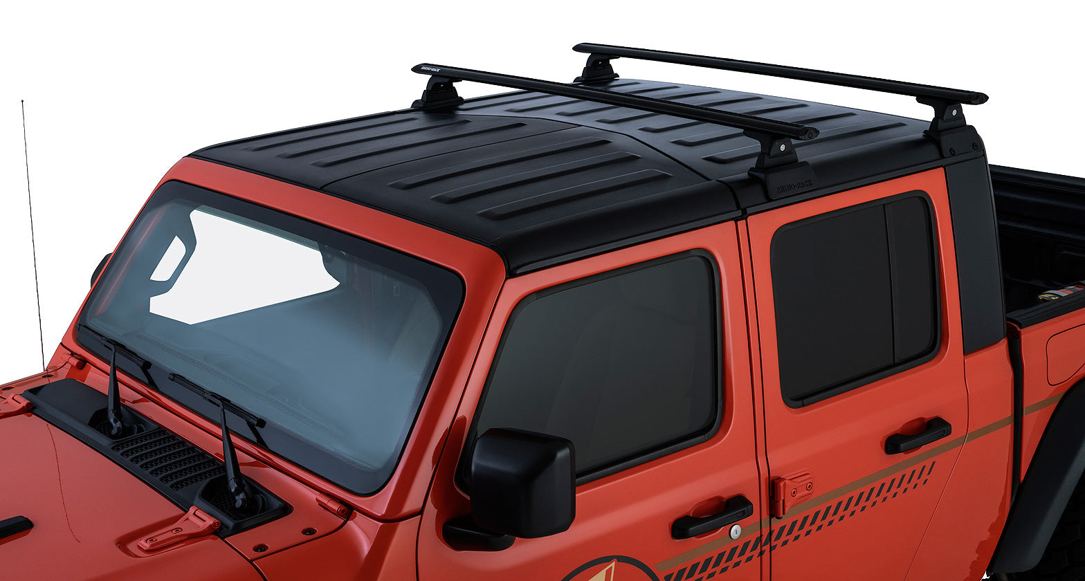 Vortex Black 2 Bar Rhino-Rack Backbone Roof Rack with RTL600 Legs