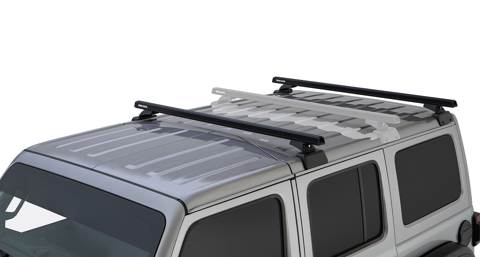 Heavy Duty RCL Black 2 Bar Rhino-Rack Backbone Roof Rack