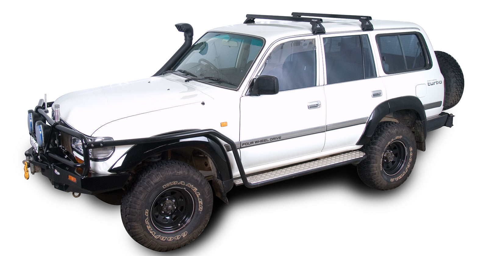 Heavy Duty RL110 Black 2 Bar Roof Rack