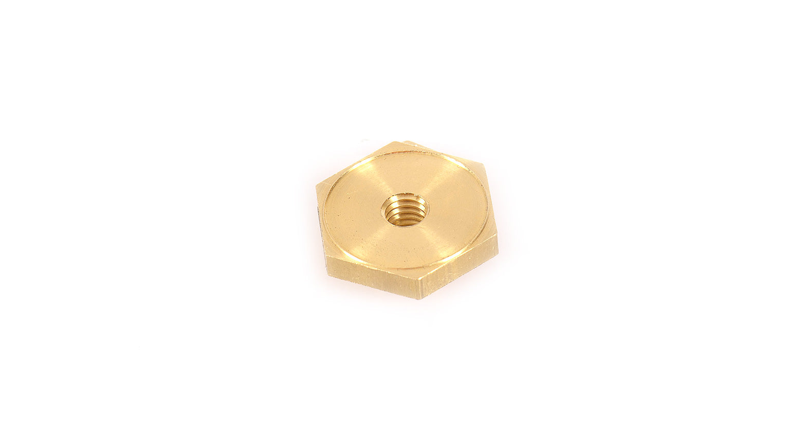 M6 x 20.57mm Brass Hex Spigot Nut (8 Pack)