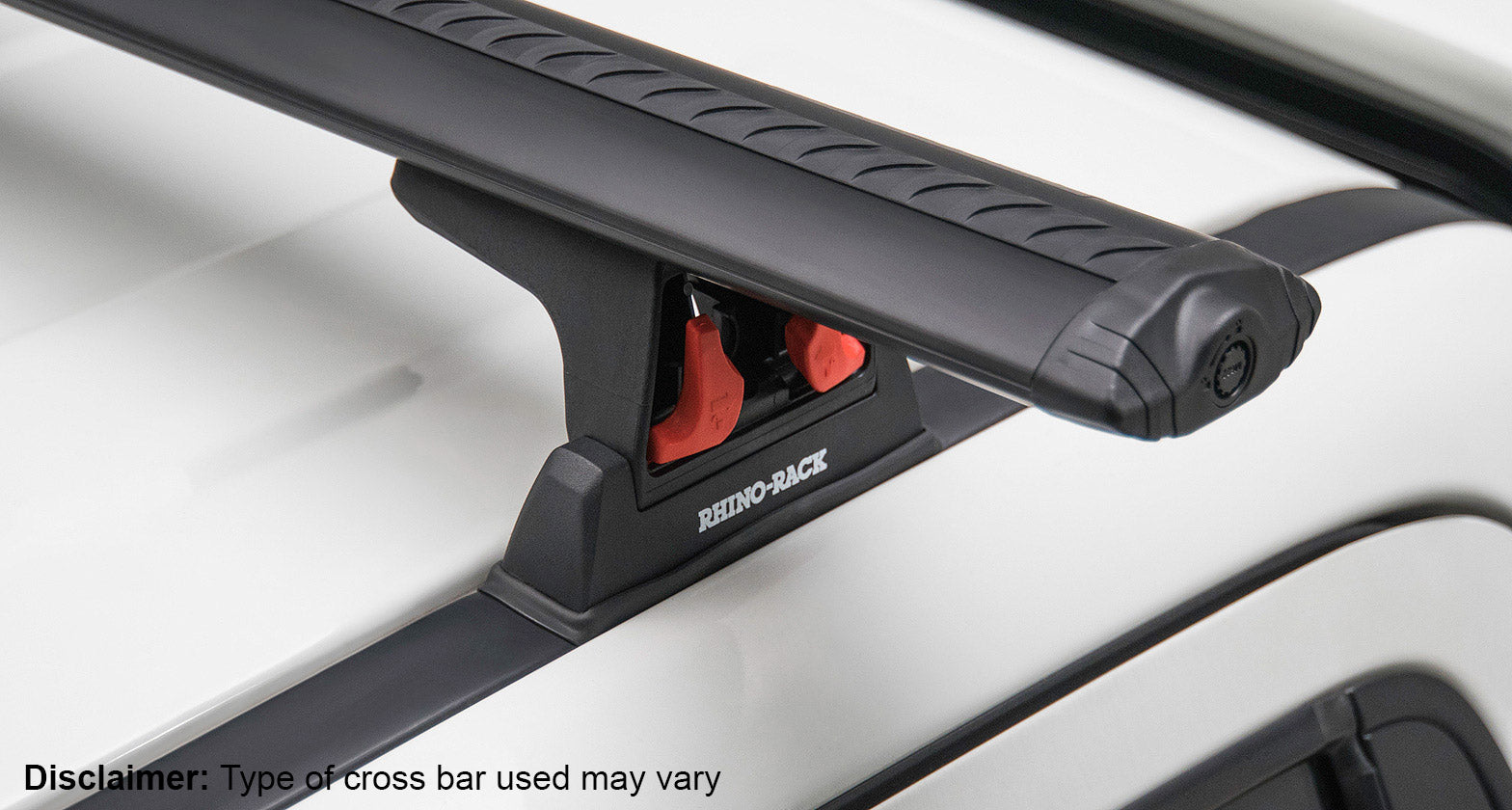 Heavy Duty RLT600 Ditch Mount Black 3 Bar Roof Rack