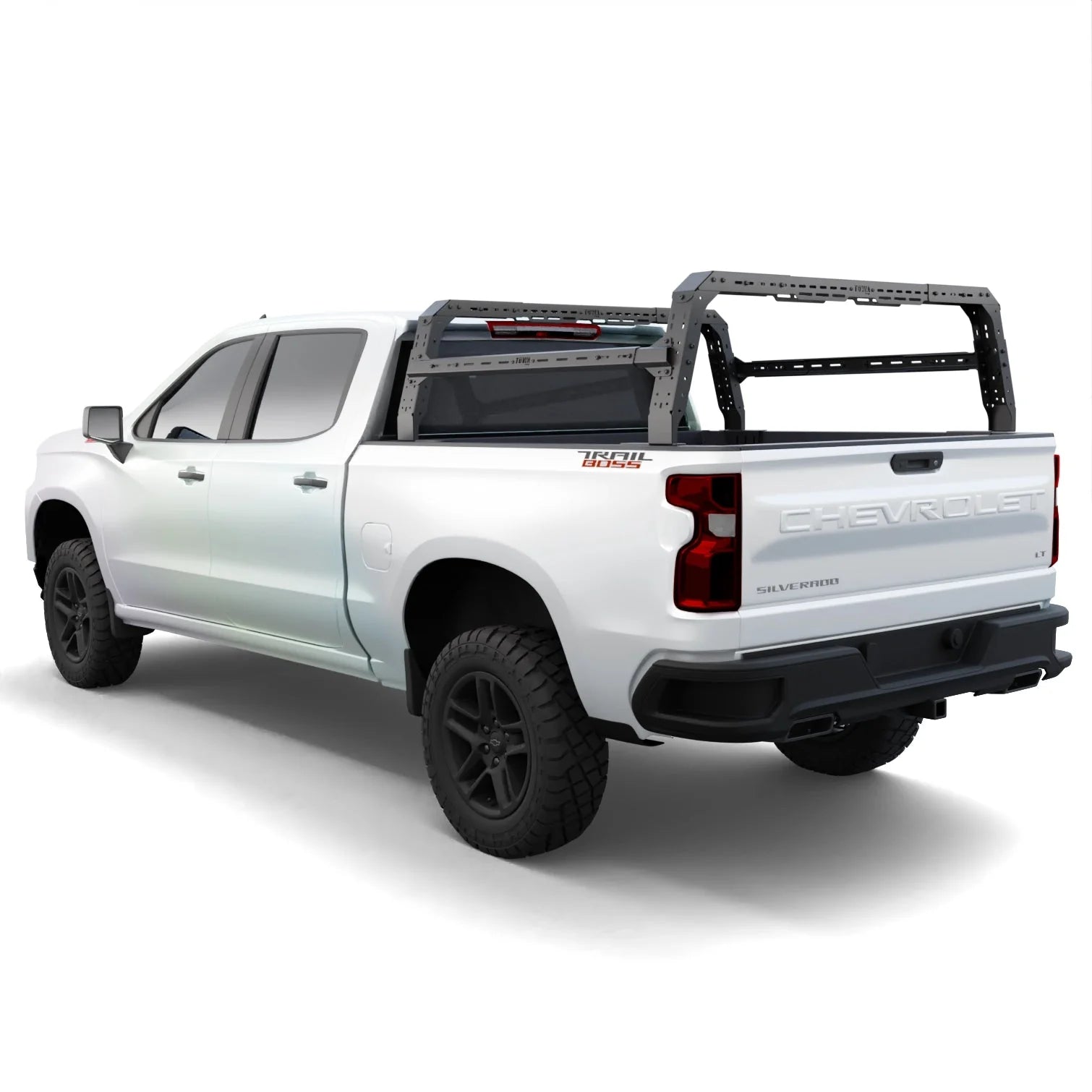 GMC Sierra 1500 / 2500HD 4CX Series Shiprock Height Adjustable Bed Rack Truck Bed Cargo Rack System TUWA PRO®️