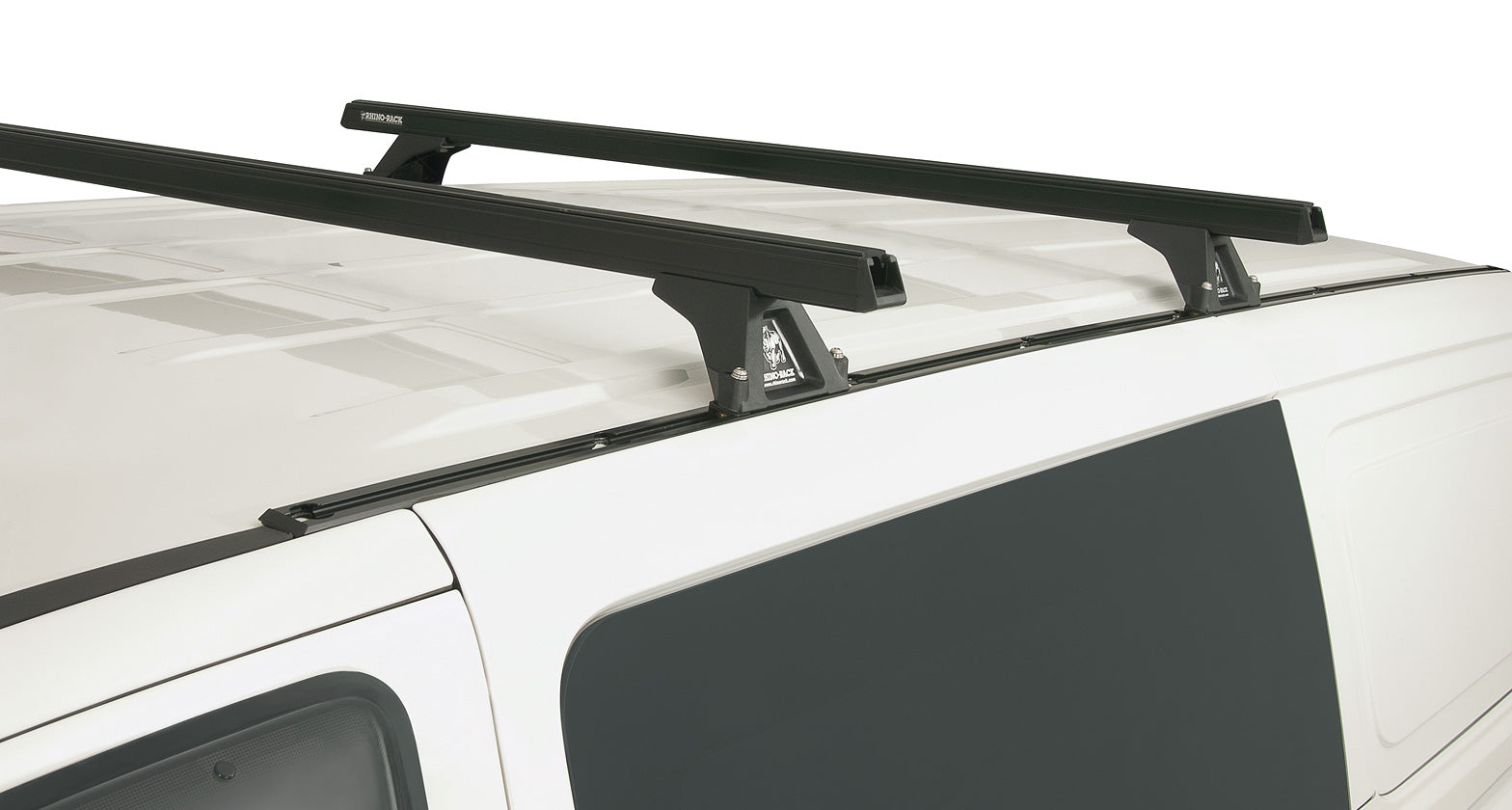 Heavy Duty RLTF Trackmount Black 2 Bar Roof Rack