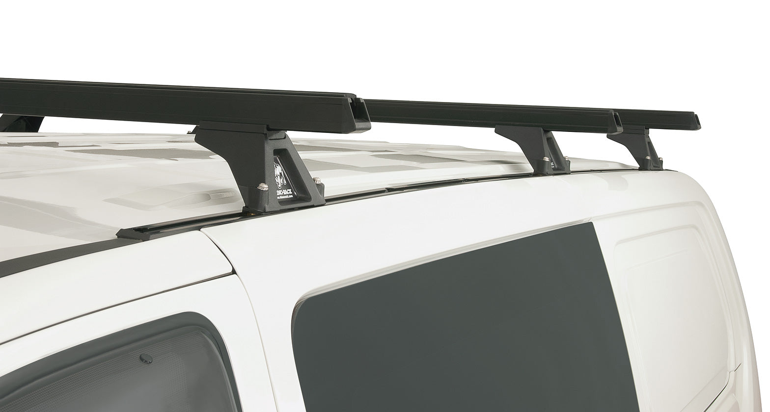 Heavy Duty RLTF Trackmount Black 3 Bar Roof Rack