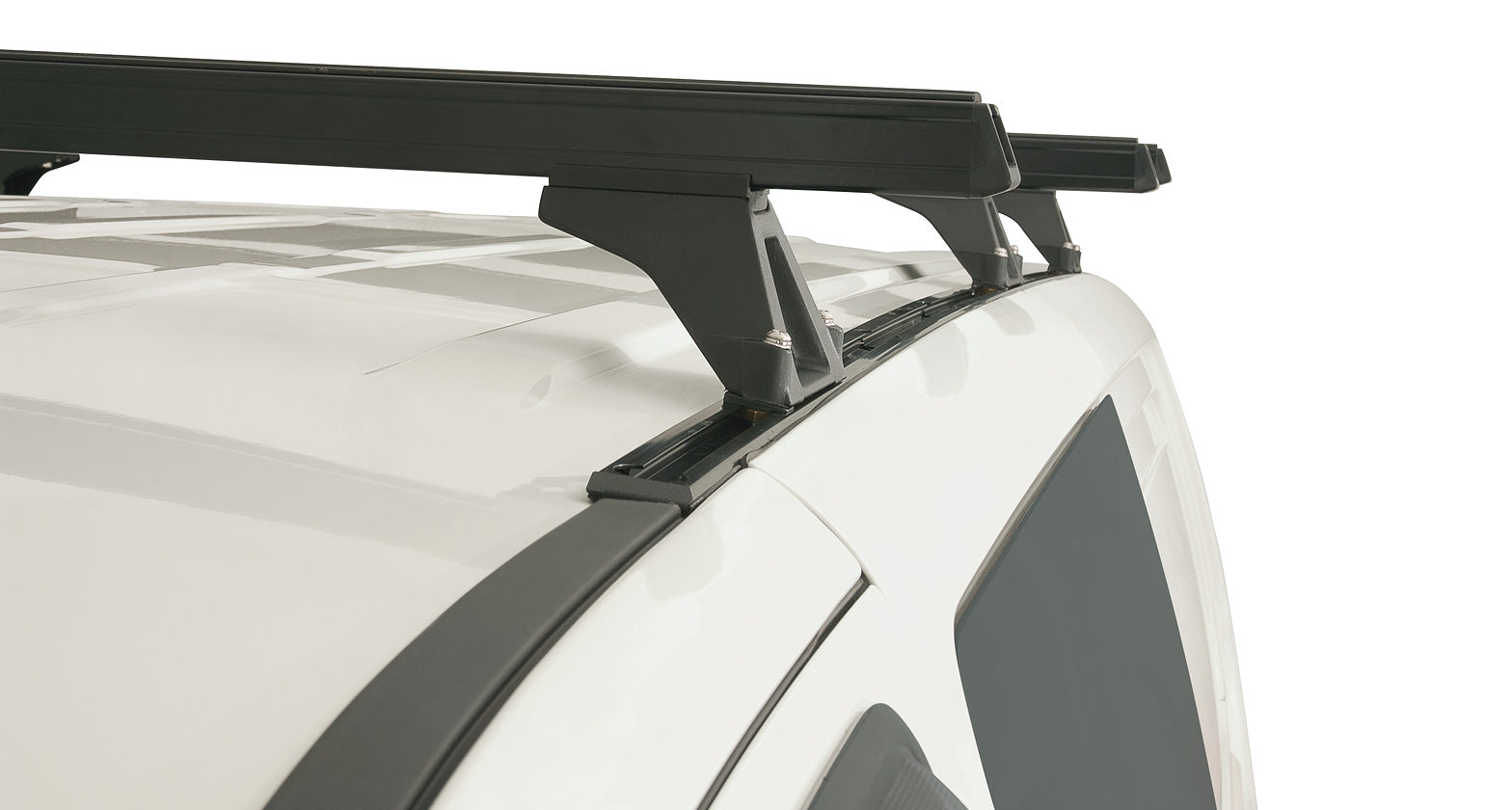 Heavy Duty RLTF Trackmount Black 3 Bar Roof Rack