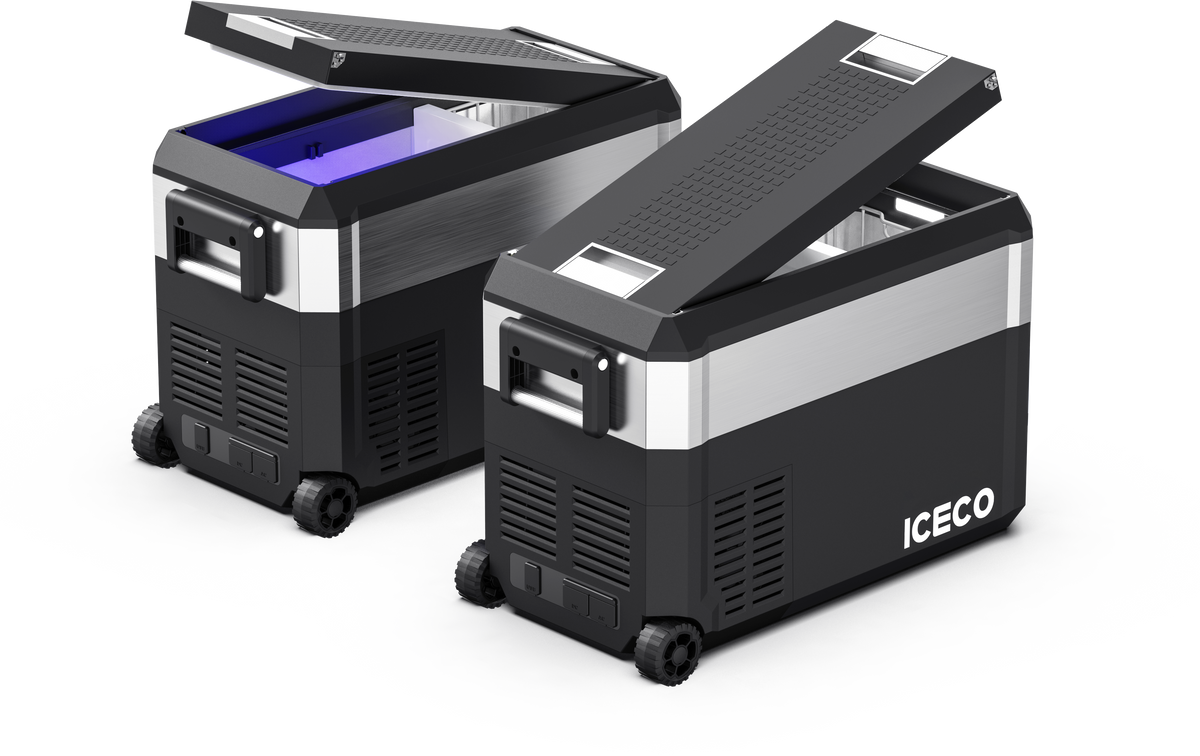 JP40 Pro Dual Zone Wheeled Portable Freezer With Cover | ICECO | 40l
