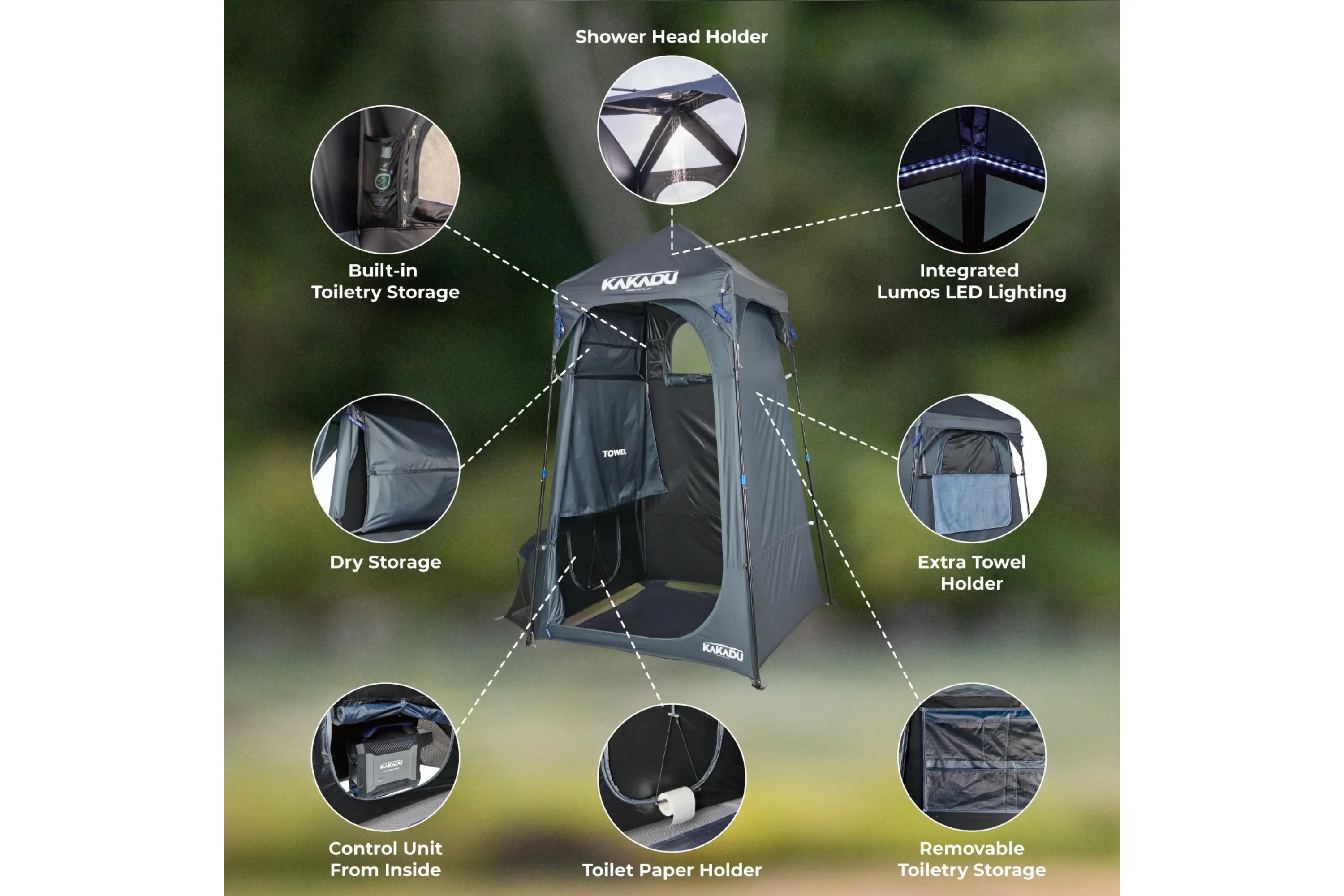 KAKADU Bundle Shower (Shower + Shower Tent + Shower Bag)