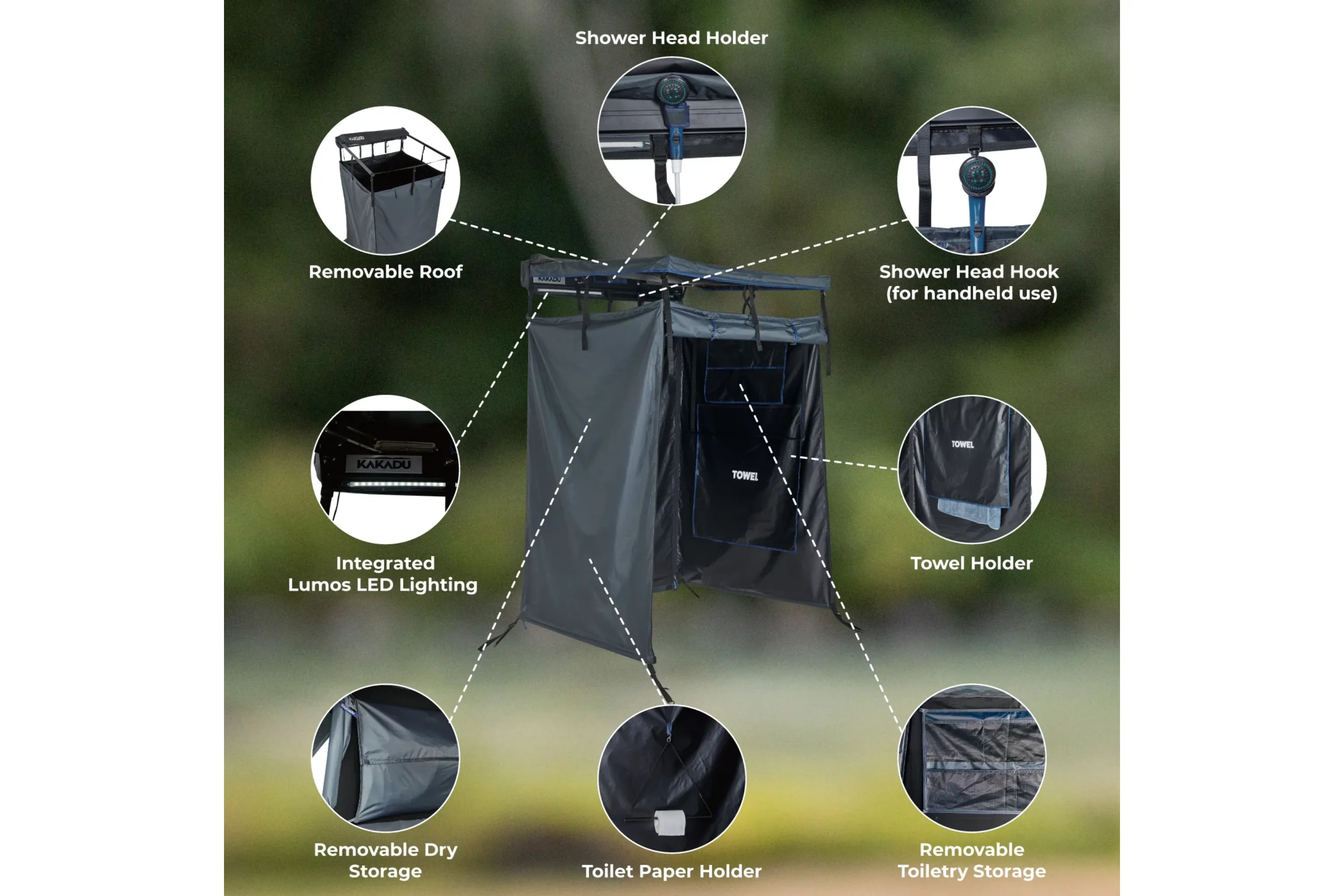 Kakadu Outback Shower Vehicle Tent