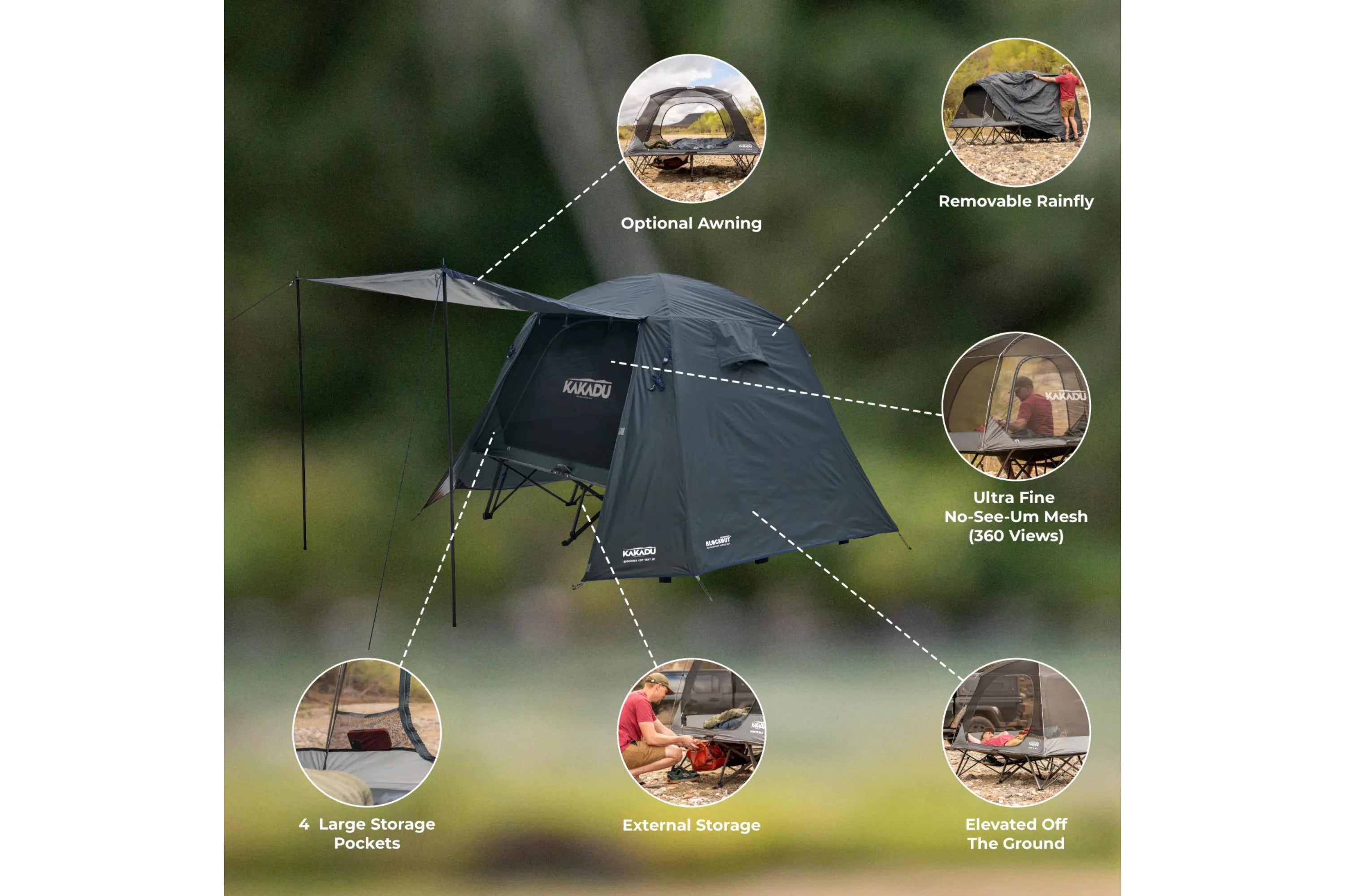 Kakadu BlockOut® Cot Tent 2P