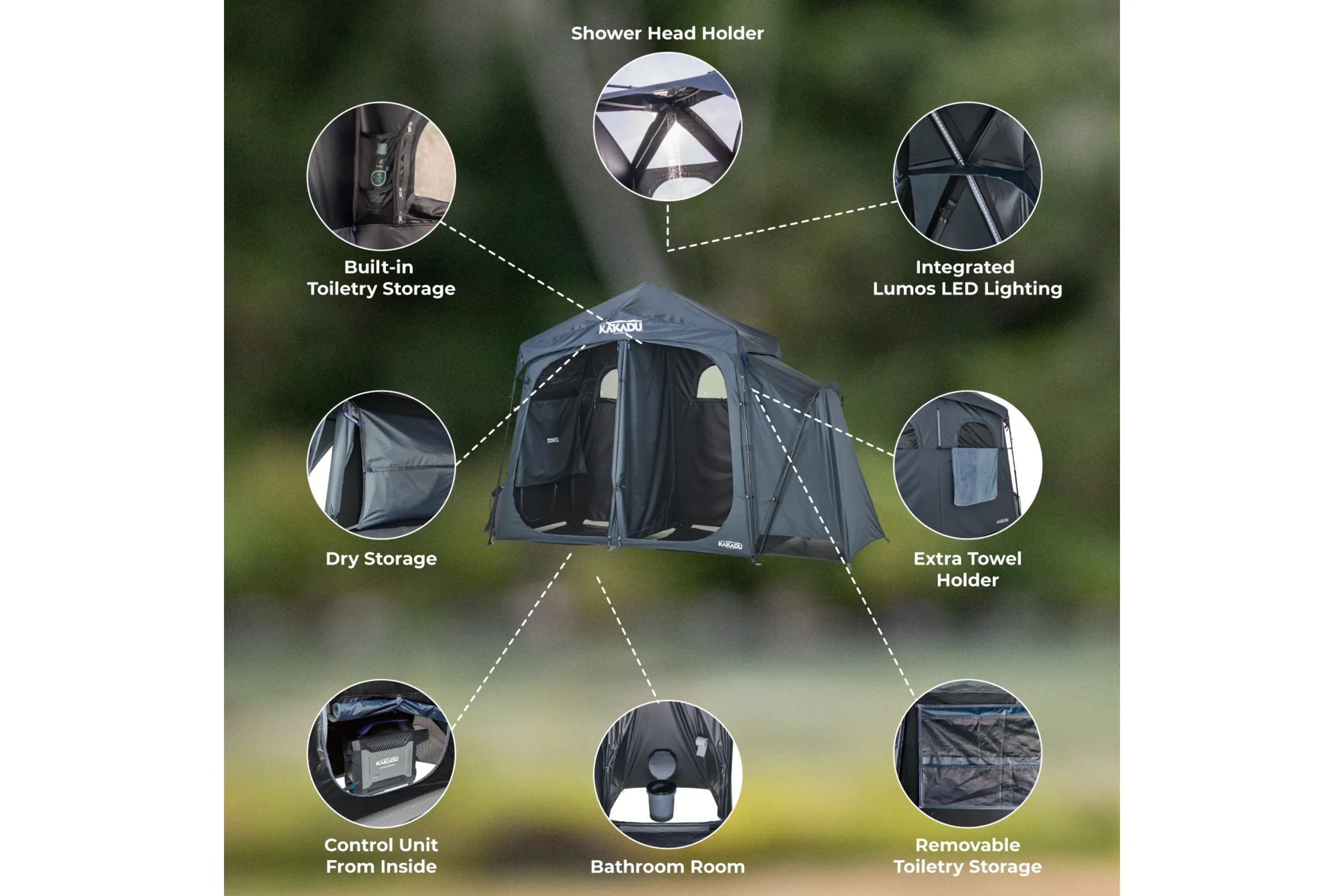 Kakadu Outback Shower Tent Deluxe