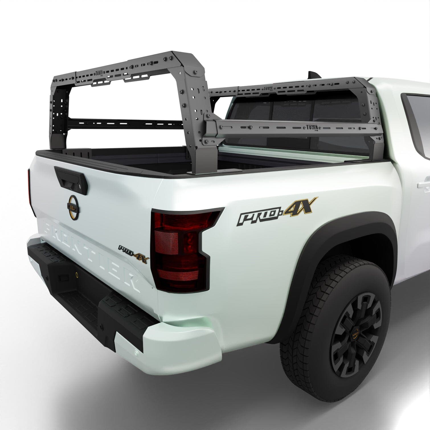 Nissan Frontier 4CX Series Shiprock Height Adjustable Bed Rack Truck Bed Cargo Rack System TUWA PRO®️