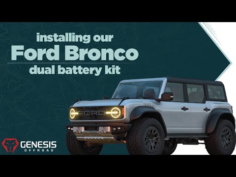 2021+ Ford Bronco Dual Battery Kit - Gen 3