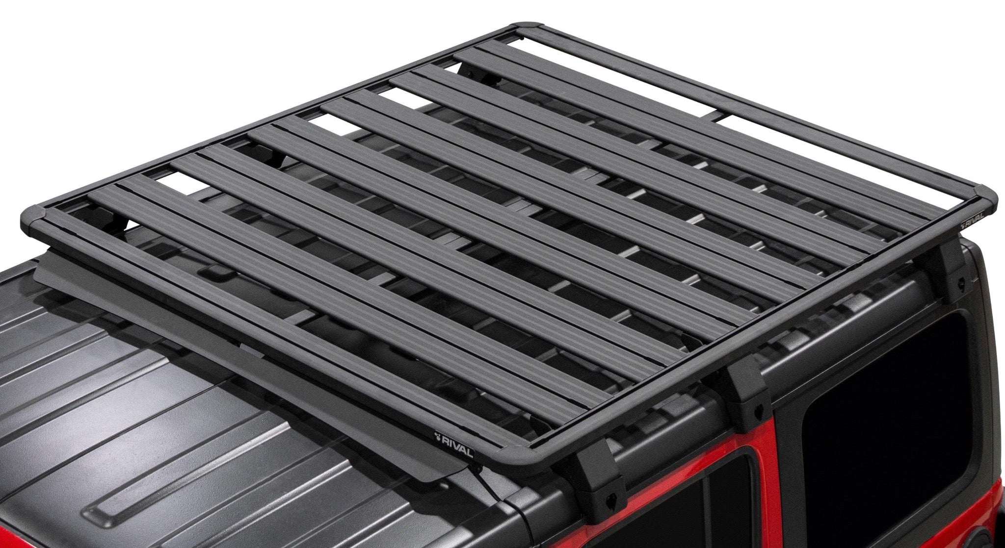 RIVAL Aluminum No-Drill Roof Rack 2018-2025 Jeep Wrangler JL 4-Door | 2020-2025 Jeep Gladiator