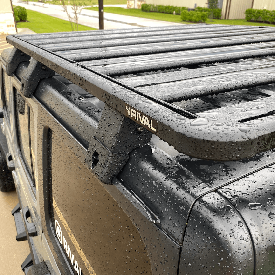 RIVAL Aluminum No-Drill Roof Rack 2018-2025 Jeep Wrangler JL 4-Door | 2020-2025 Jeep Gladiator
